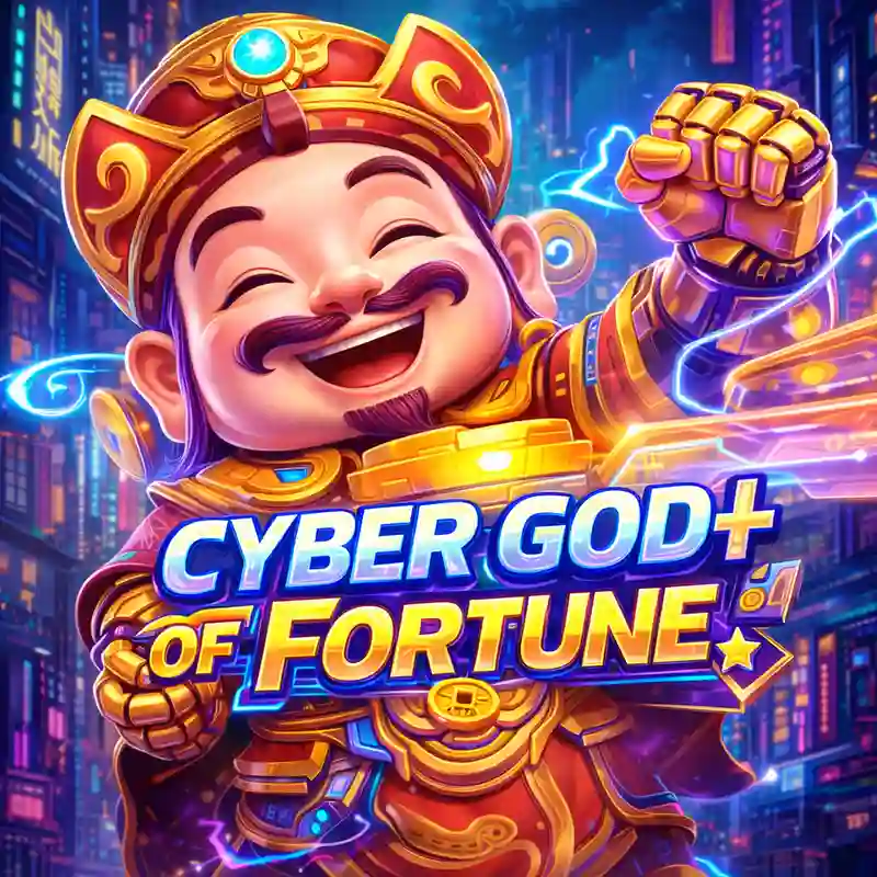 CYBER GOD OF FORTUNE game interface and futuristic theme